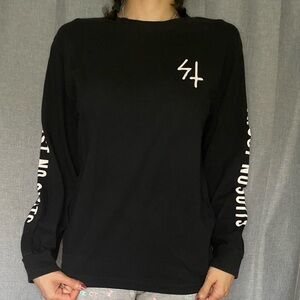 Lurking Class by Sketchy Tank graphic long sleeve top size S